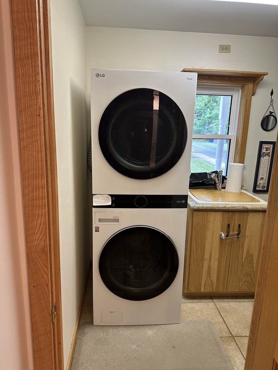 Laundry room with washer and dryer